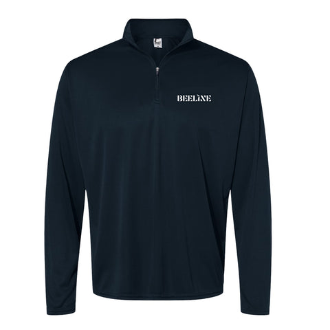 Beeline - Logo - Unisex Poly Qtr-Zip