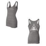 The Owl Women's Racerback Tank (Grey)