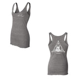 The Owl Women's Racerback Tank (Grey)