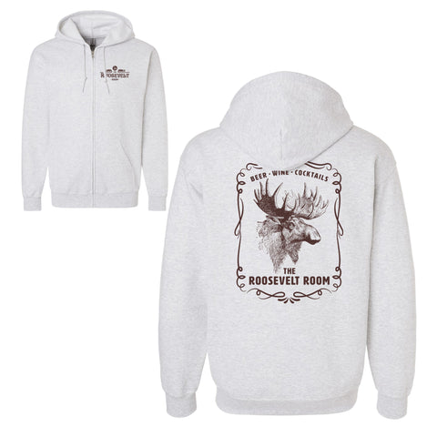 Roosevelt Room - Moose Head - Unisex Zip Hood