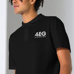 4EG Embroidered Unisex Polo (Black)