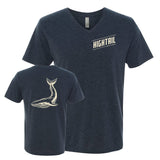 Hightail Unisex V-Neck Tee (Navy)